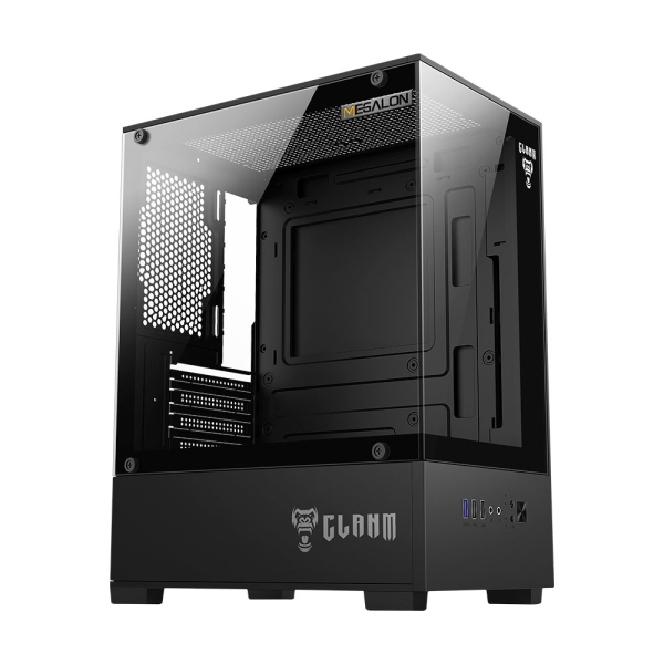 GABINETE GAMER BARATO MID TOWER LATERAL E FRONTAL EM VIDRO