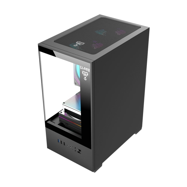 GABINETE GAMER BARATO MID TOWER LATERAL E FRONTAL EM VIDRO