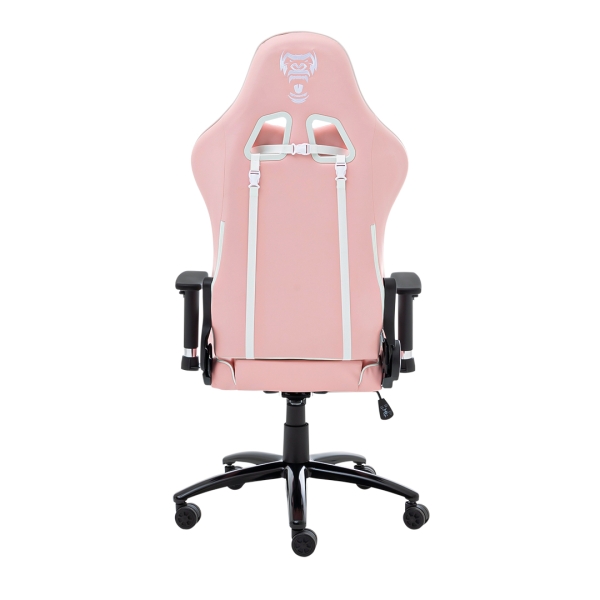 Cadeira branca com rosa