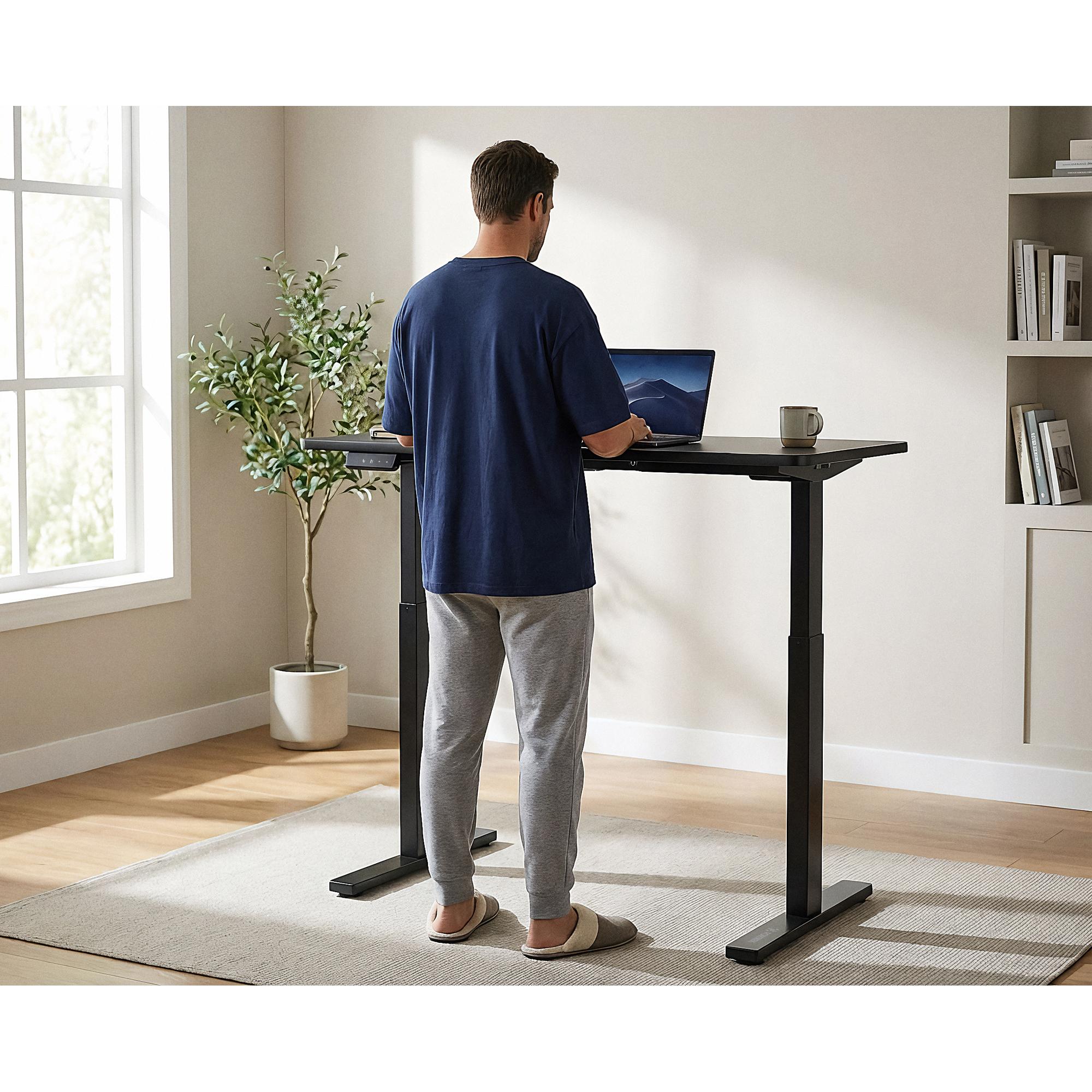 MESA ELETRICA ALTURA AJUSTÁVEL MOTOR ÚNICO FORTREK LIFT PRETA 120X60 - Imagem 8