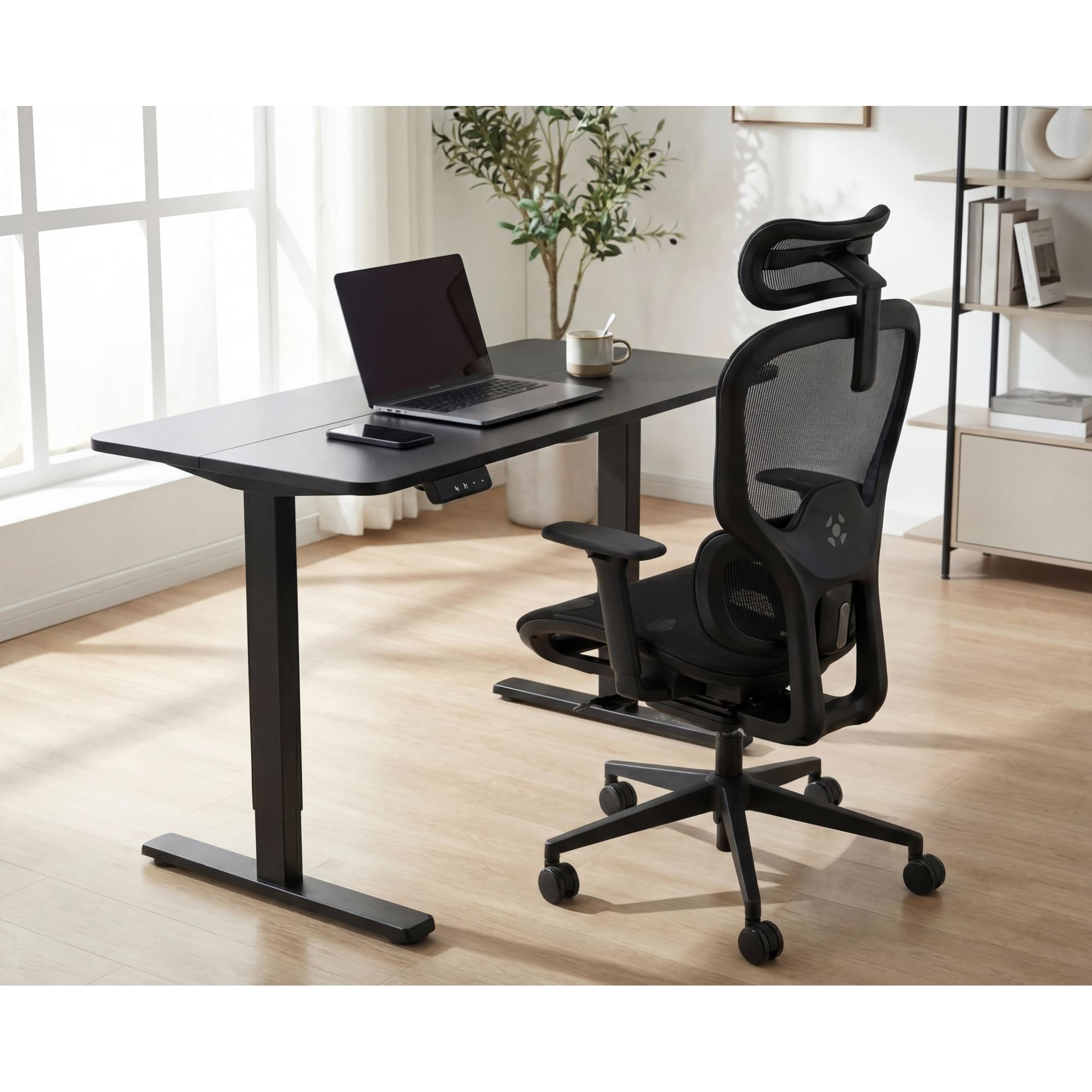 MESA ELETRICA ALTURA AJUSTÁVEL MOTOR ÚNICO FORTREK LIFT PRETA 120X60 - Imagem 9