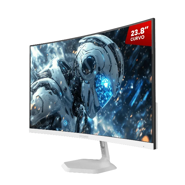 Monitor Gamer Pcyes O-Creed O23C 23.8" Curvo Fhd Va 180Hz 1Ms Hdmi/Dp Freesync White Ghost