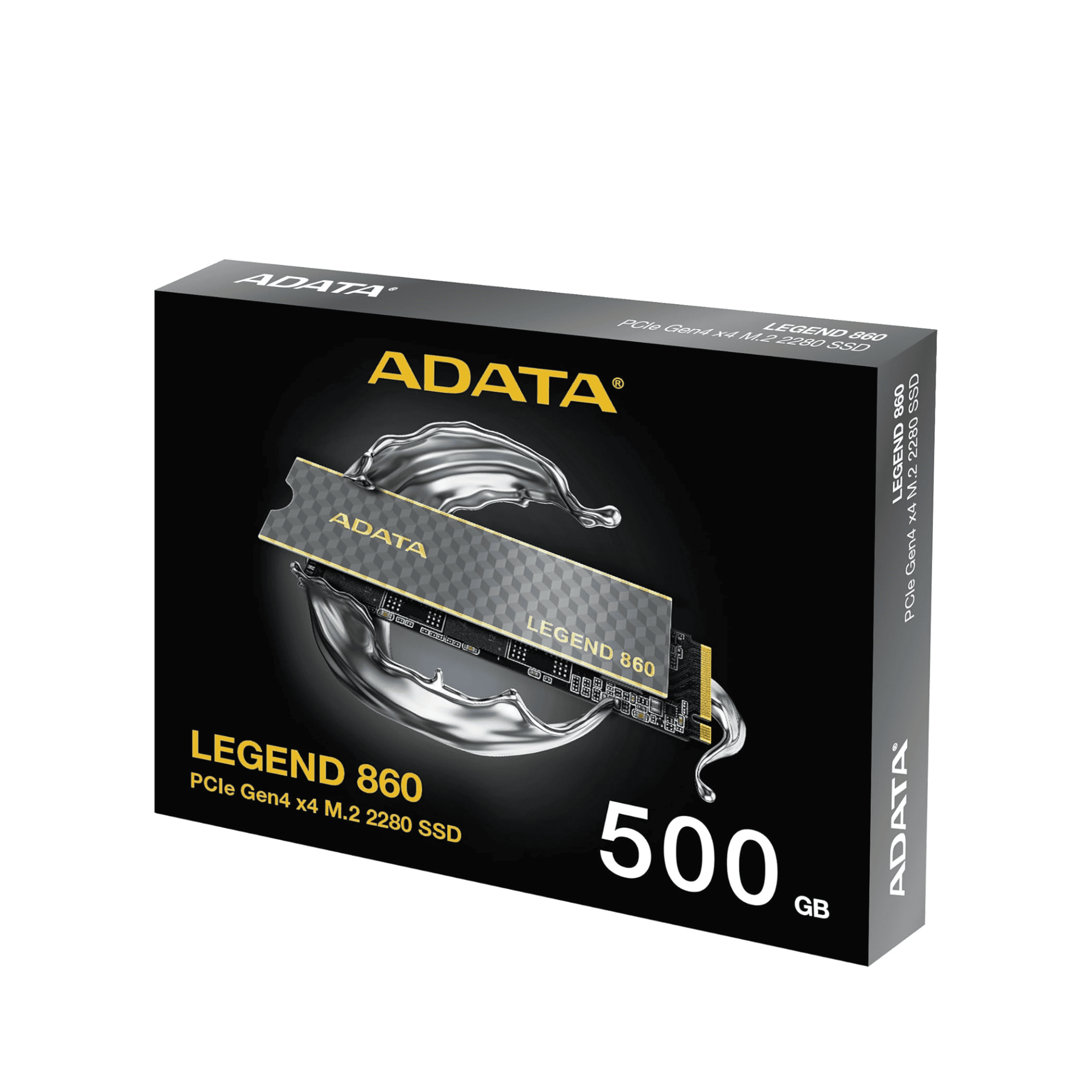 SSD Adata Legend 860 500GB M.2 NVMe Gen4x4, Leitura 6000MB/s, Gravação 5000MB/s, Alta Performance e Compatibilidade com PS5