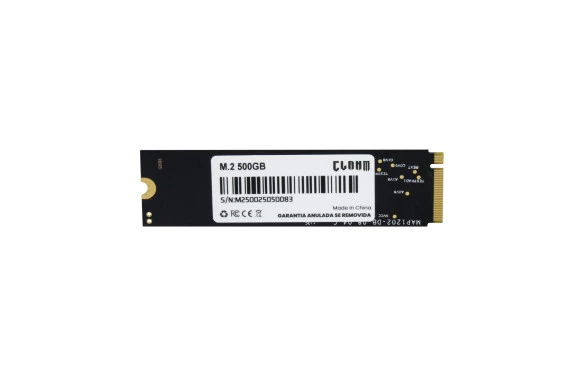 SSD M2 CLANM, 500GB, PCIe 3.0, Leitura: 2500MB/s, Gravação: 1800MB/s, Preto - Imagem 4