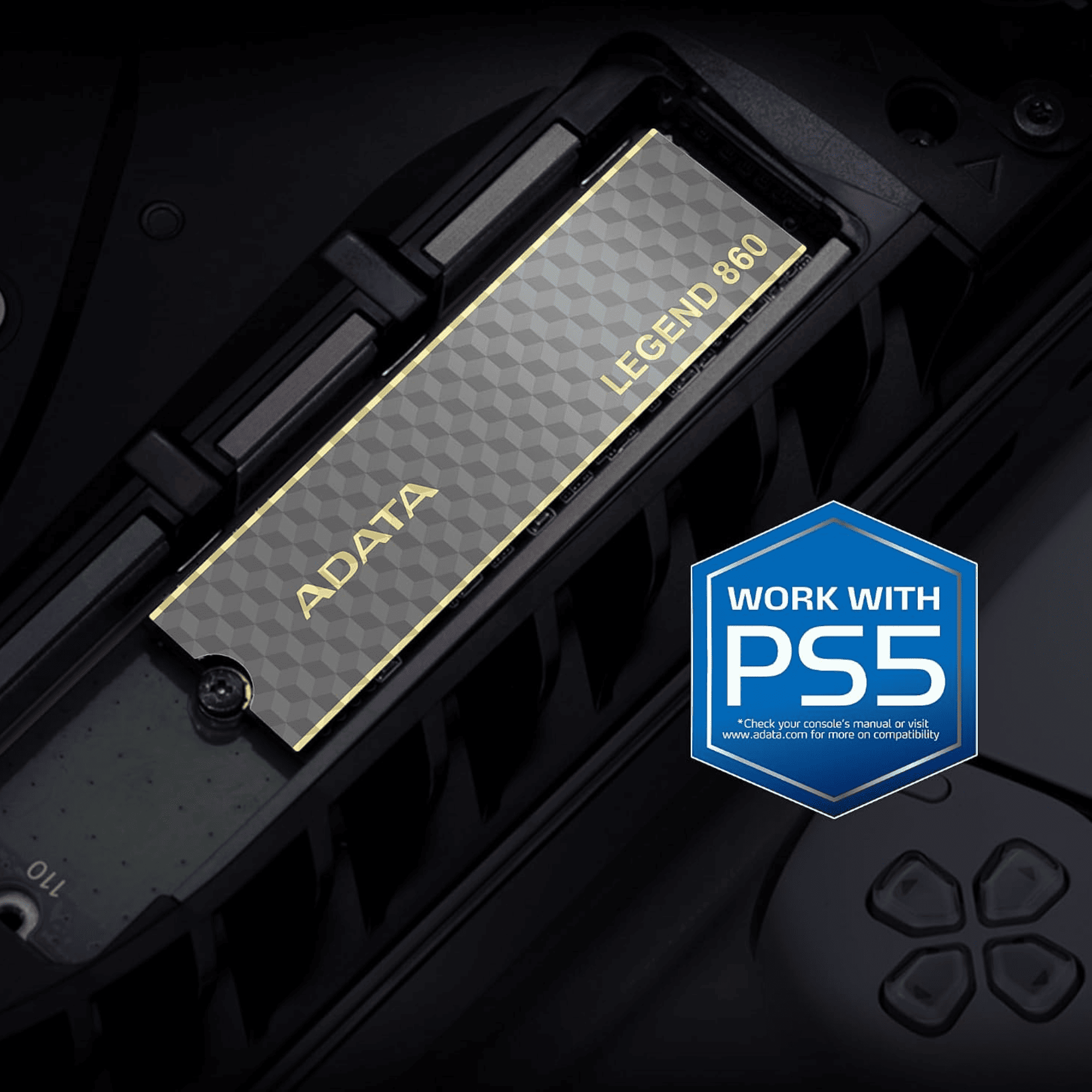 SSD Adata Legend 860 500GB M.2 NVMe Gen4x4, Leitura 6000MB/s, Gravação 5000MB/s, Alta Performance e Compatibilidade com PS5 - Imagem 3