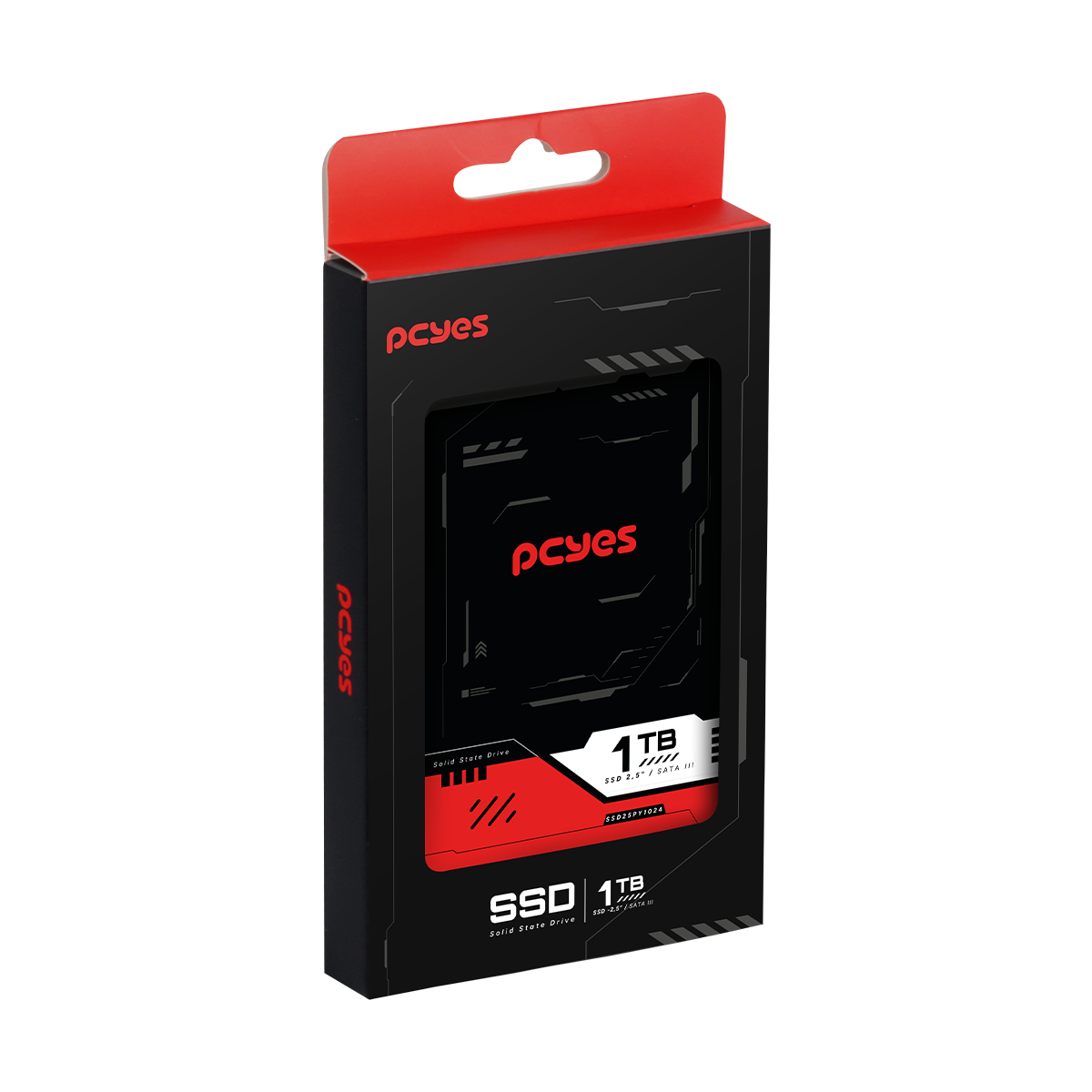 Ssd Pcyes Py1024 1Tb Sata Iii 2,5" Leitura 550Mb Gravação 500Mb/S