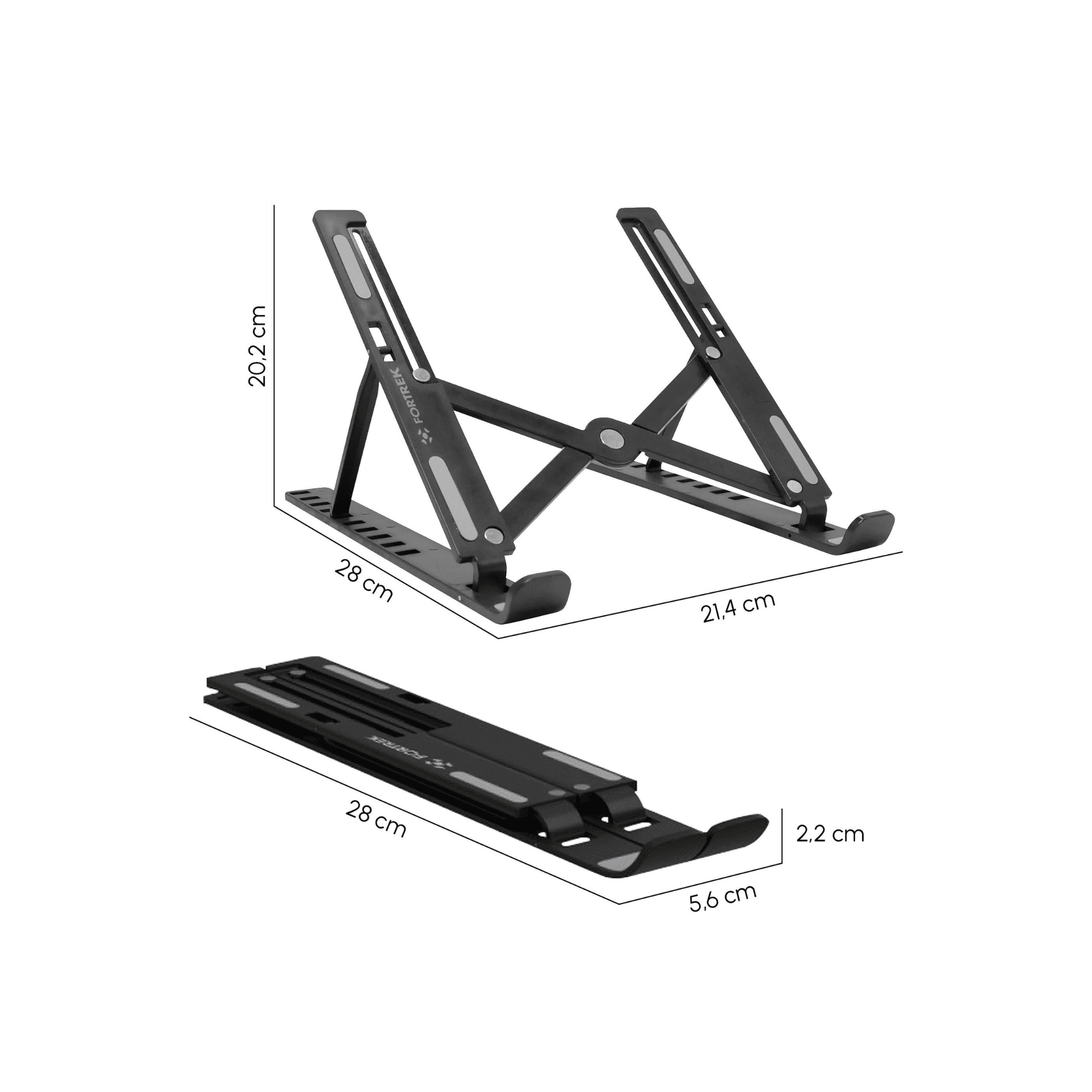 Suporte Portátil Para Notebook/Laptop Fortrek FK 651S Preto - Imagem 6