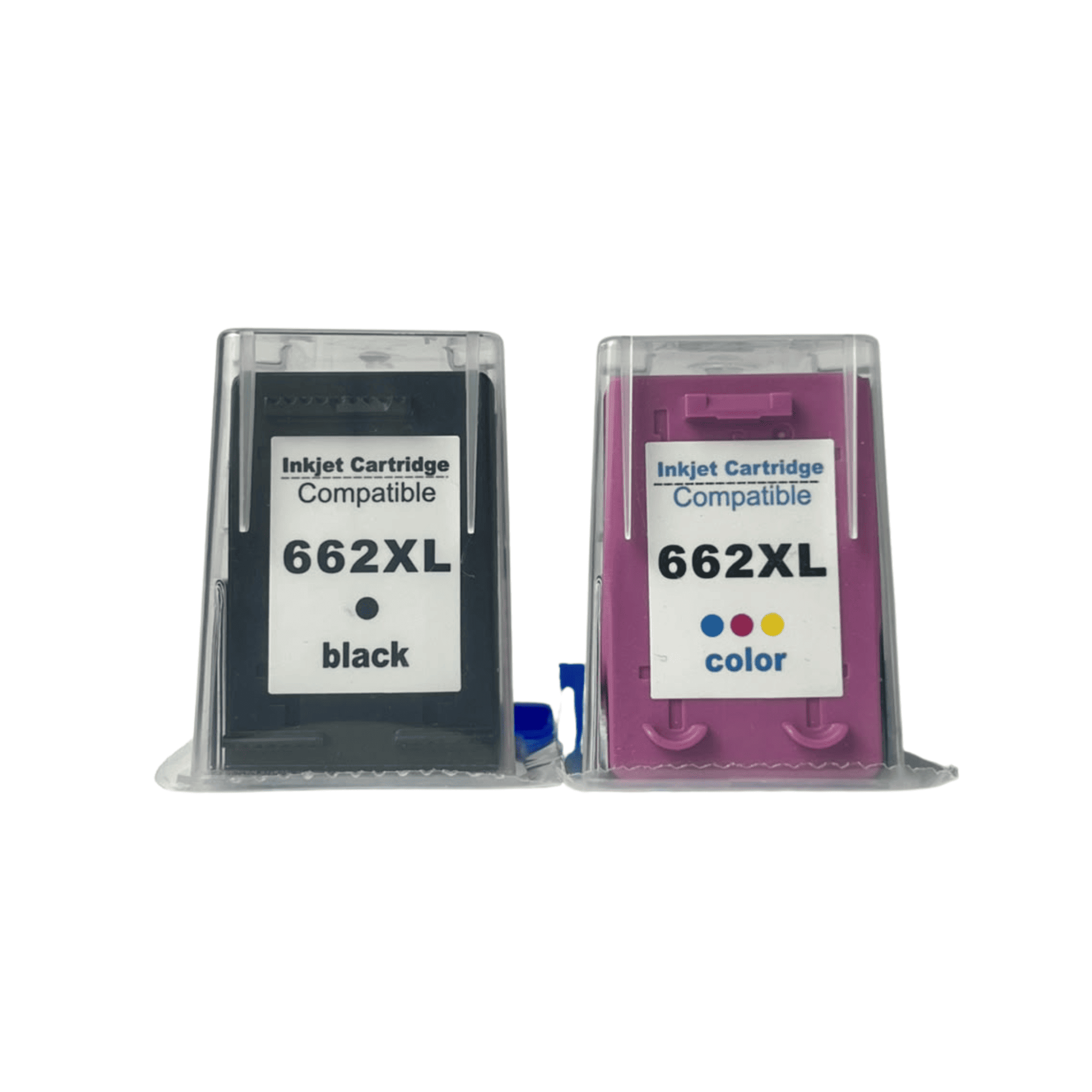 KIT CARTUCHO DE TINTA COMPATÍVEL COM HP 662XL BLACK E COLOR